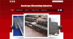Desktop Screenshot of gurukrupawirenetting.com